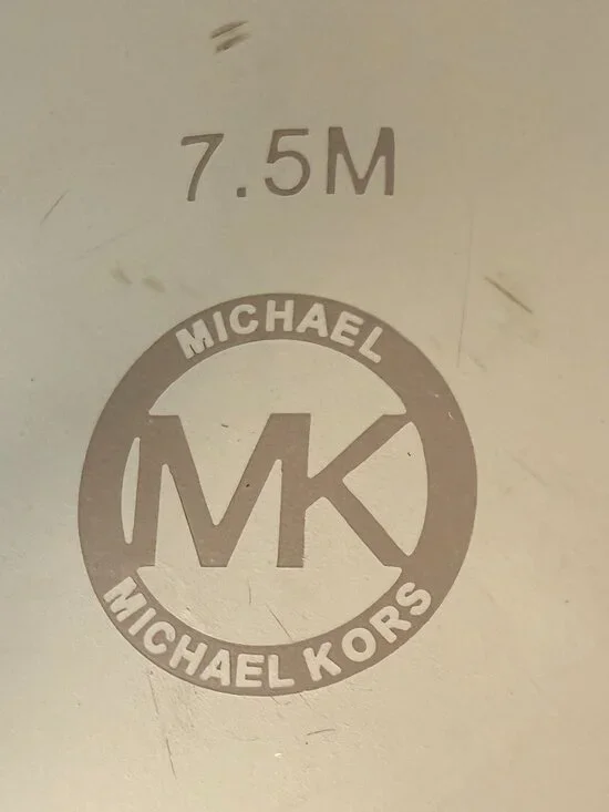 Michael Kors Lena Sling Pumps Natural Sz 7.5M- Delicate Horsebit Hardware NWOT - Picture 2 of 8